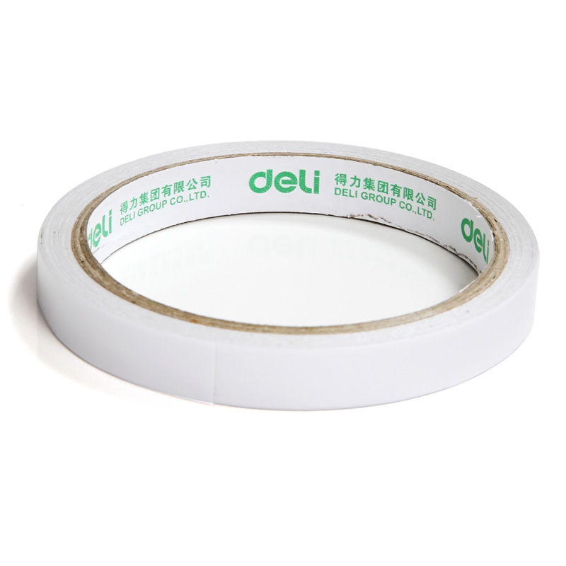 得力(deli) 30401(白)棉纸双面胶带12mm*10y